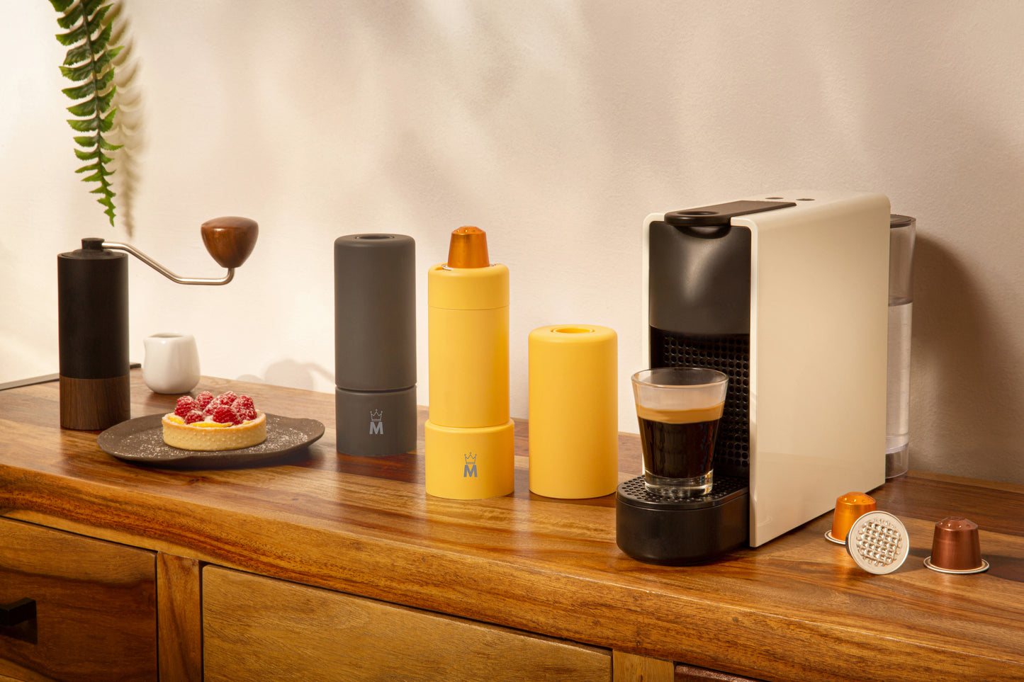 Madama Recicloo - Coffee Capsules Recycling Tool for Aluminum Nespresso Pods. Aluminum Capsule Recycler. Yellow