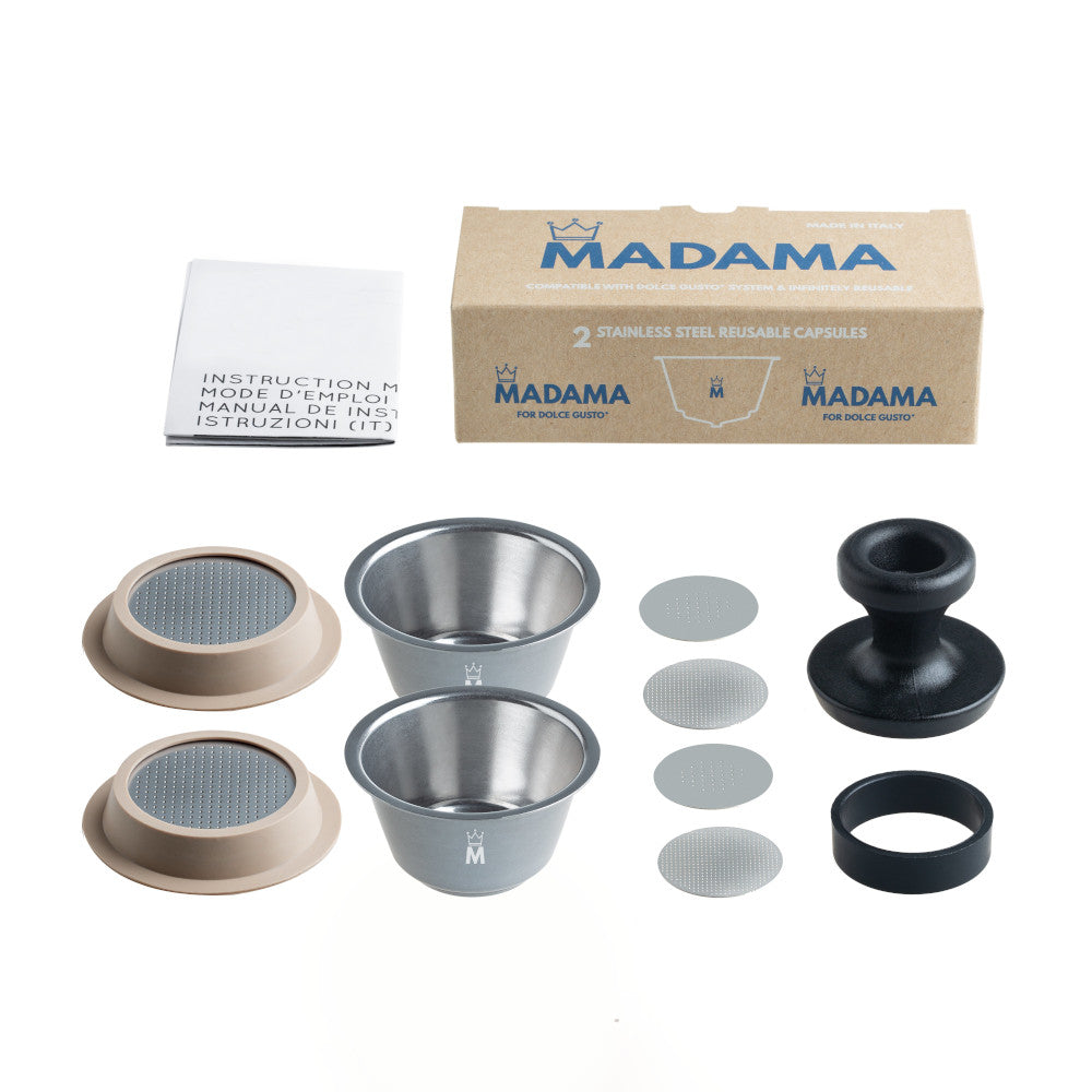 Refillable Coffee Pod Compatible with Dolce Gusto - Complete Kit