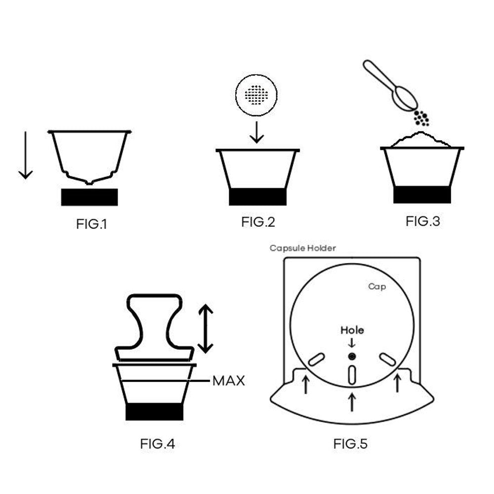 Refillable Coffee Pod Compatible with Dolce Gusto - Complete Kit