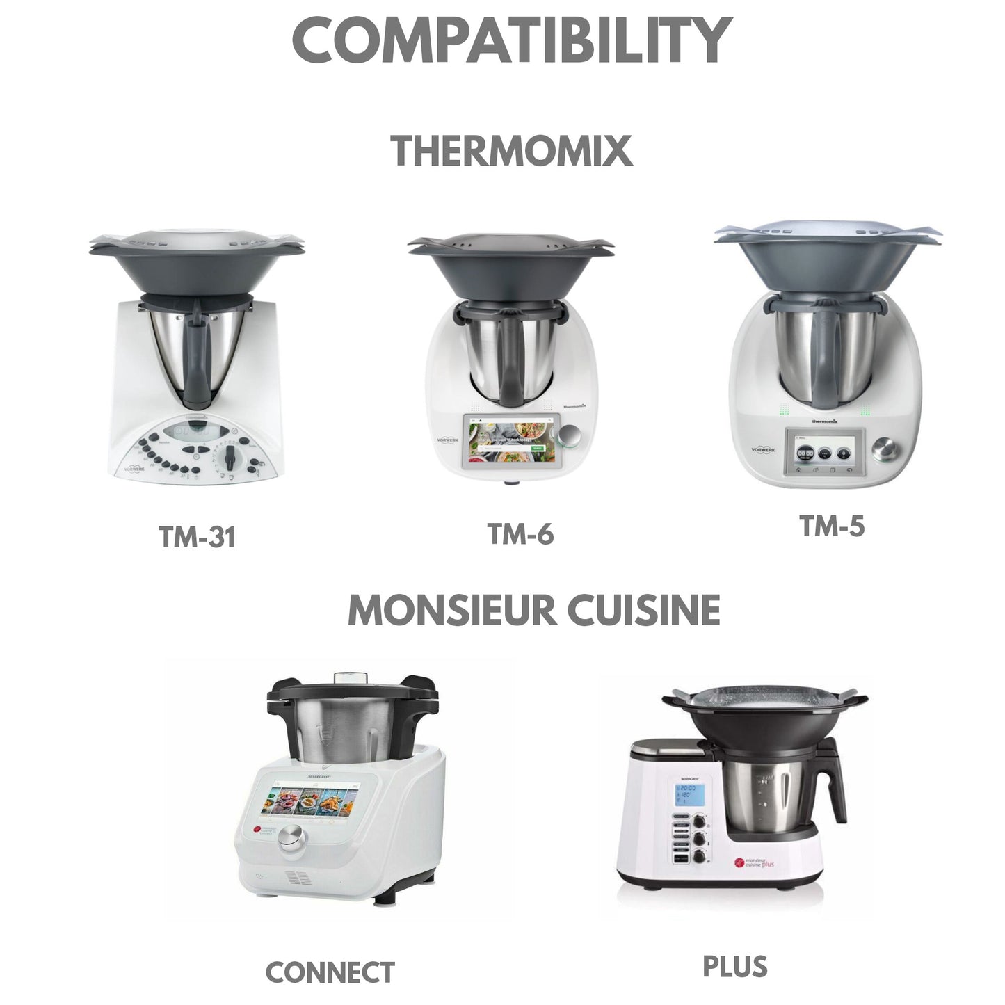Bimbuto - Funnel for Thermomix TM31, TM5, TM6 and Monsieur Cuisine Connect and Plus