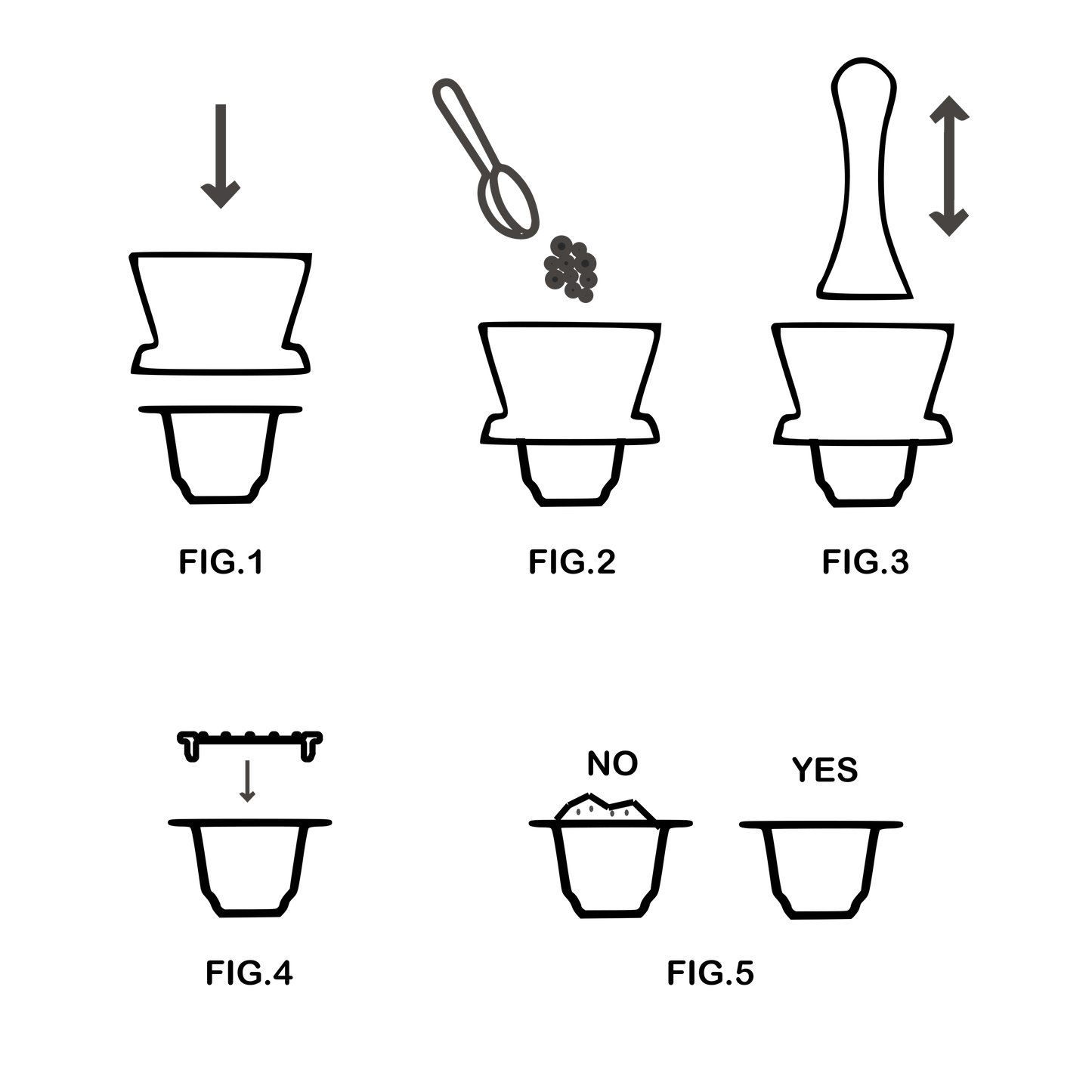 Refillable Coffee Pod Compatible with Nespresso - Family Kit
