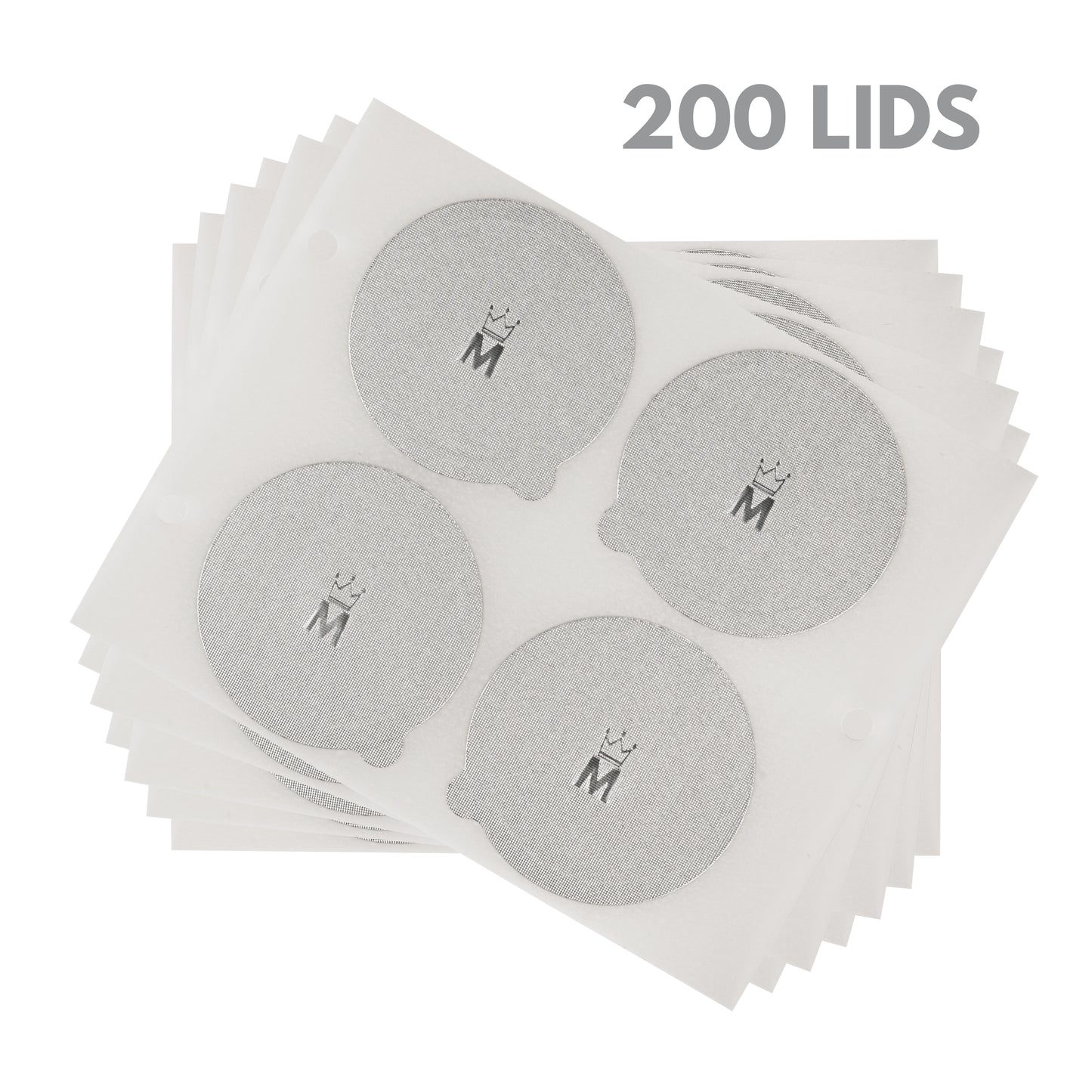 Adhesive Aluminium Lids for Compatible Nespresso - Pack of 200 Lids