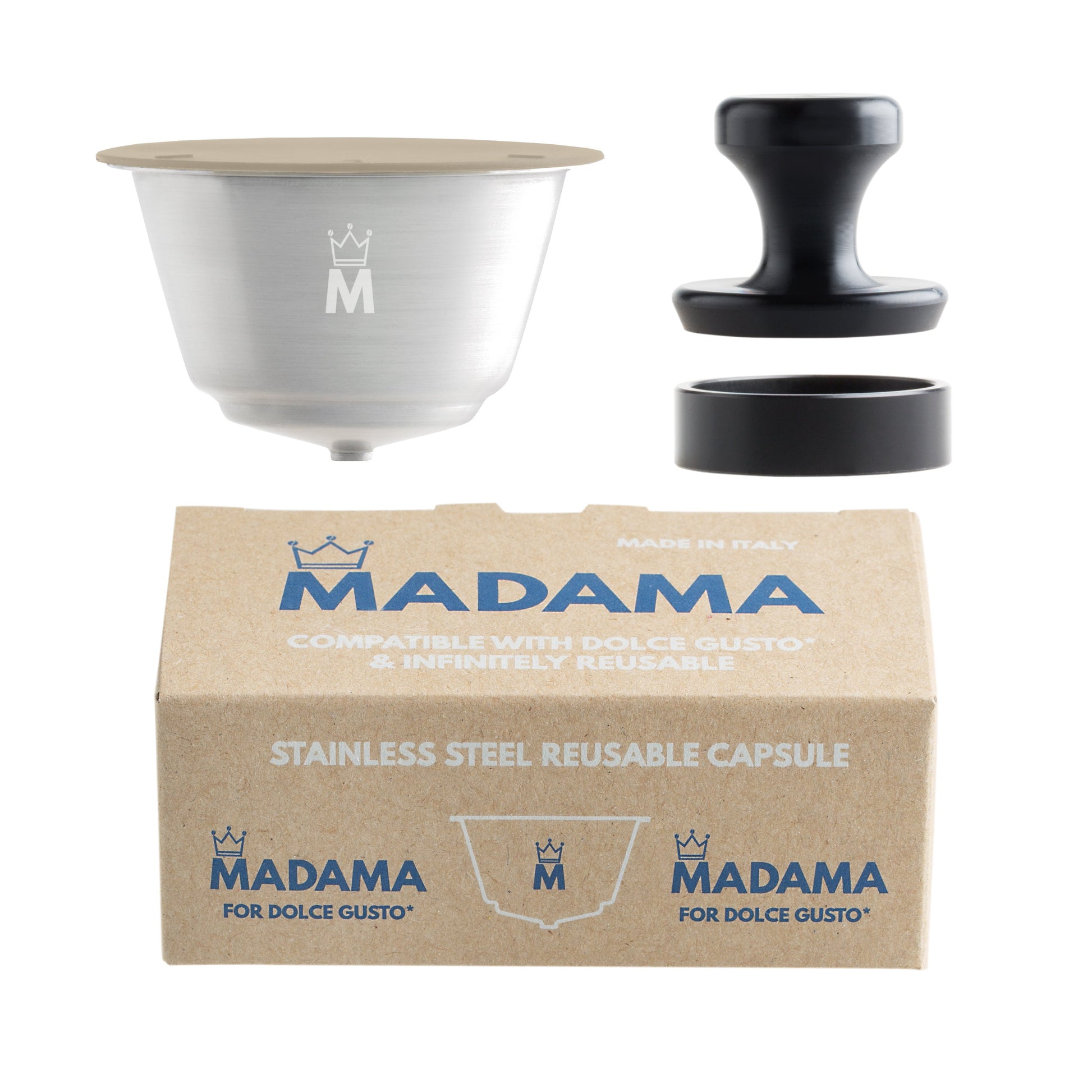 Refillable Coffee Pod Compatible with Dolce Gusto - Basic Kit – MADAMA -  REUSABLE THINGS