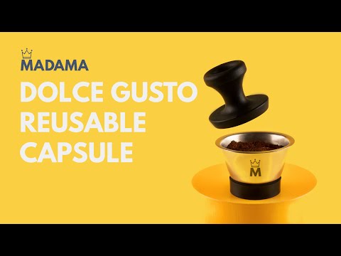 Refillable Coffee Pod Compatible with Dolce Gusto Complete Kit MADAMA REUSABLE THINGS